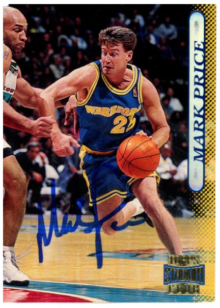 Mark Price Autographed/Signed 1996 Topps Stadium Club #111 Card Beckett 59414