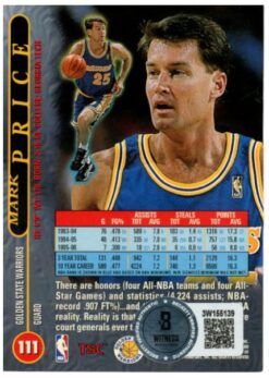 Mark Price Autographed/Signed 1996 Topps Stadium Club #111 Card Beckett 59414