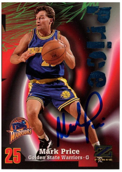 Mark Price Autographed/Signed 97-98 Skybox Z-Force #48 Card Beckett 52509 1 Mark Price Autographed/Signed 97-98 Skybox Z-Force #48 Card Beckett 52509