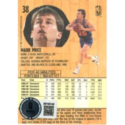 Mark Price Autographed 1991-92 Fleer #38 Trading Card Beckett Witness 51698
