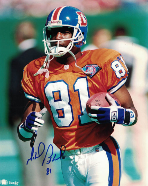 Mike Pritchard Autographed/Signed Denver Broncos 8x10 Photo 27524 PF