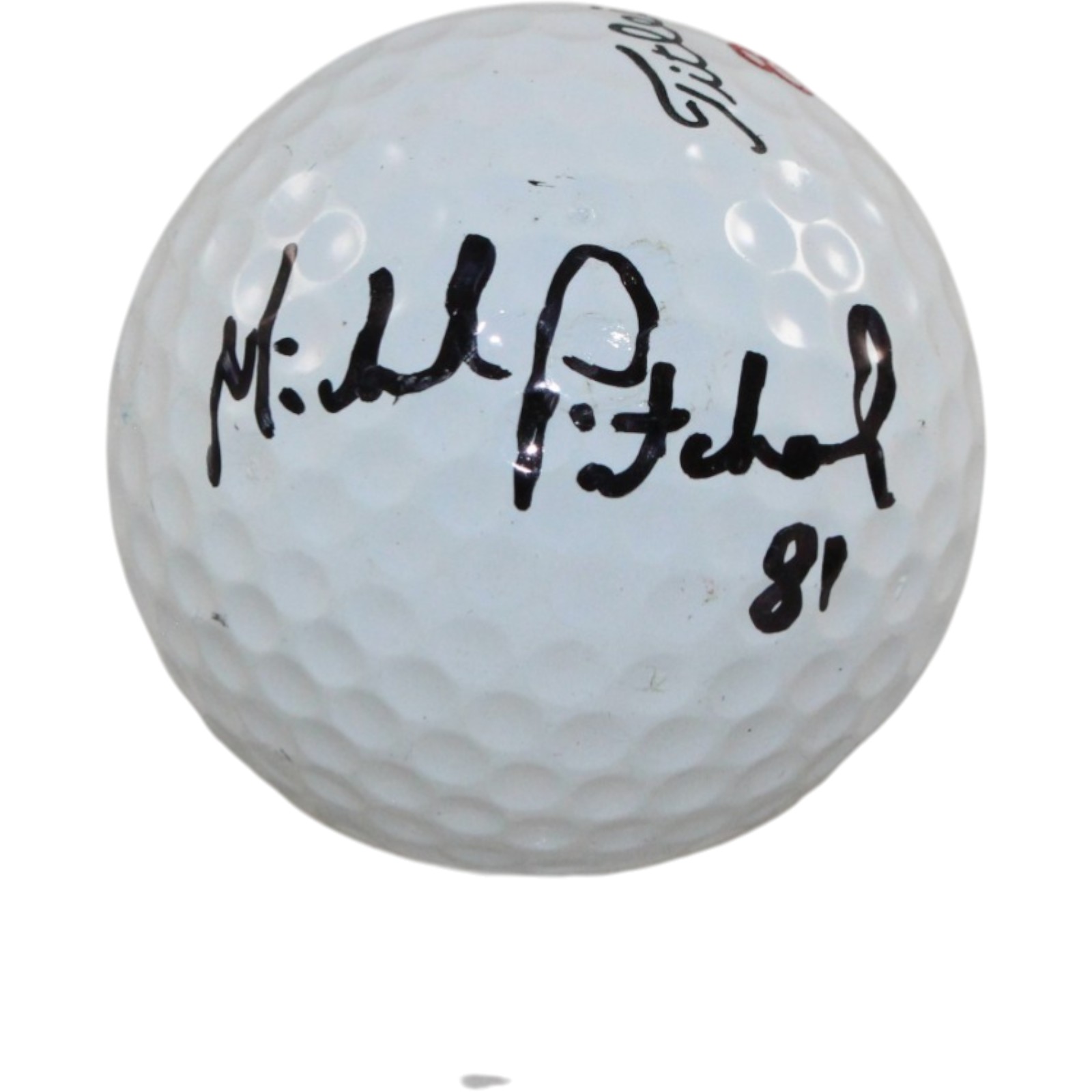 Mike Pritchard Autographed Denver Broncos Titleist Golf Ball Beckett 55408