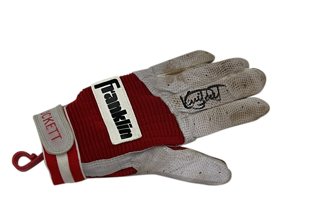 Kirby Puckett Autographed Twins Game Used Franklin Batting Glove BAS