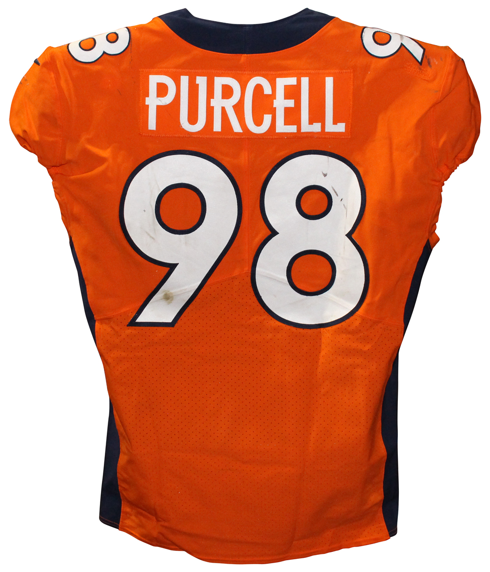 broncos game used jersey