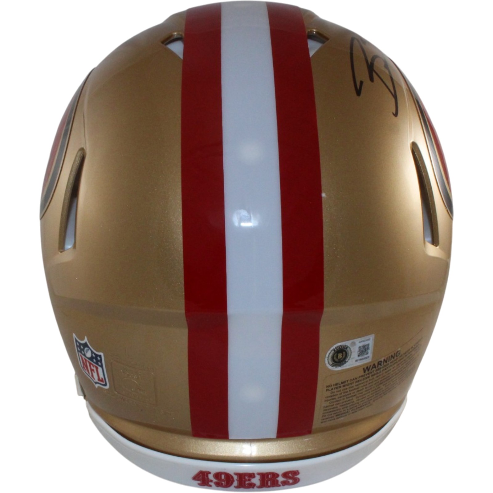 Brock Purdy Autographed San Francisco 49ers Authentic Helmet Beckett WIT 56909 3 Brock Purdy Autographed San Francisco 49ers Authentic Helmet Beckett WIT 56909