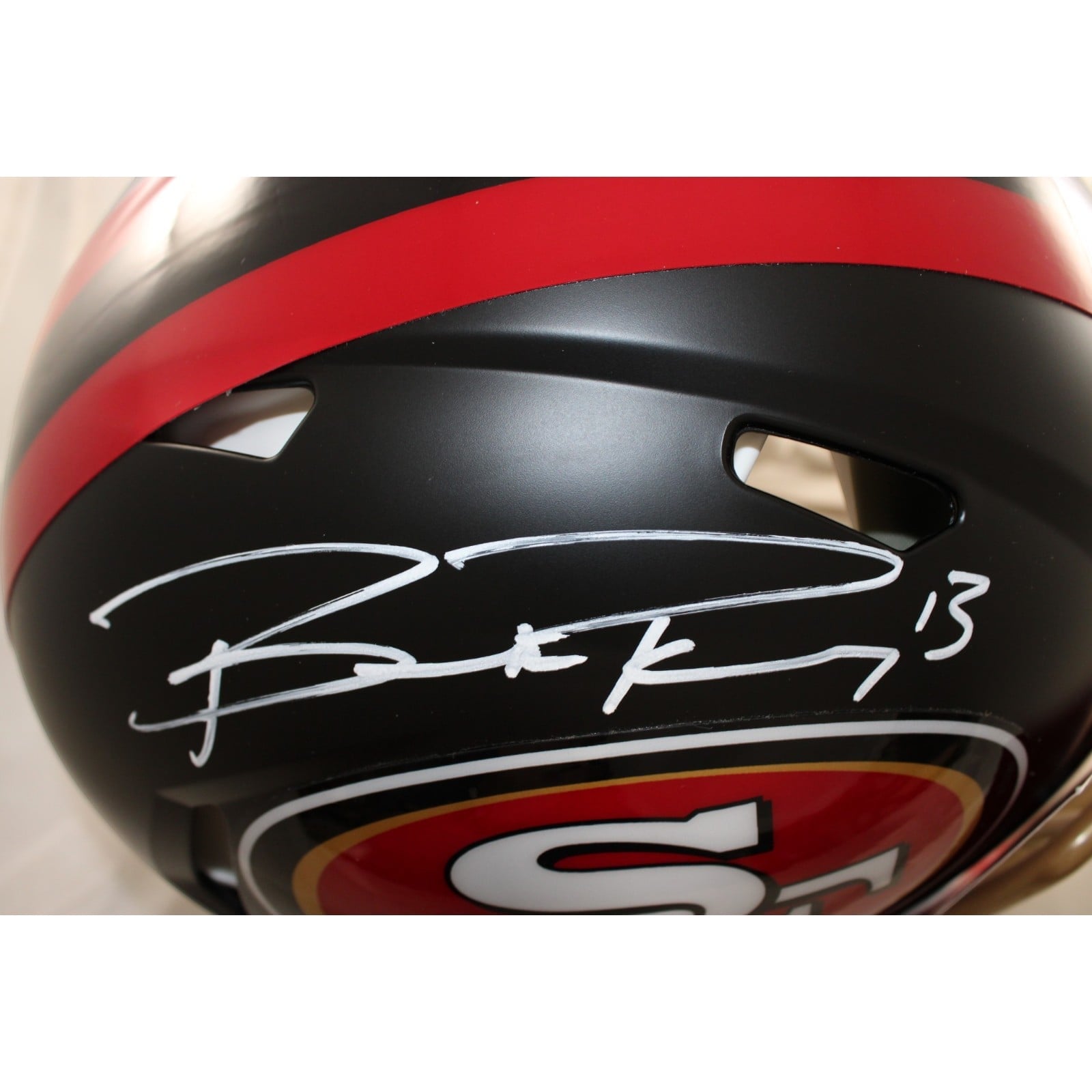 Brock Purdy Signed San Francisco 49ers Rivalries Helmet Proline Beckett 58557 5 Brock Purdy Signed San Francisco 49ers Rivalries Helmet Proline Beckett 58557