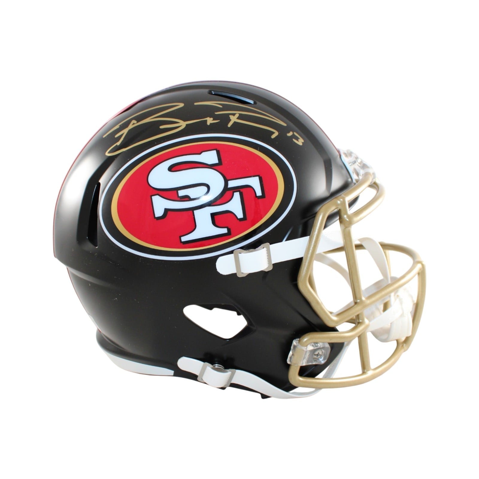 Brock Purdy Signed San Francisco 49ers Rivalries Helmet Replica Beckett 58565