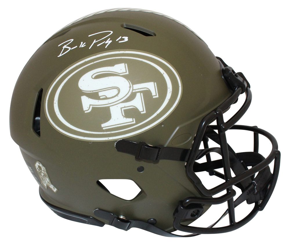 Brock Purdy Signed San Francisco 49ers Authentic Salute Speed Helmet BAS