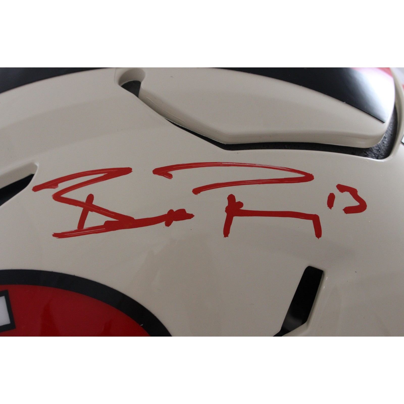 Brock Purdy Autographed San Francisco 49ers SpeedFlex Retro Helmet Beckett 56907 3 Brock Purdy Autographed San Francisco 49ers SpeedFlex Retro Helmet Beckett 56907