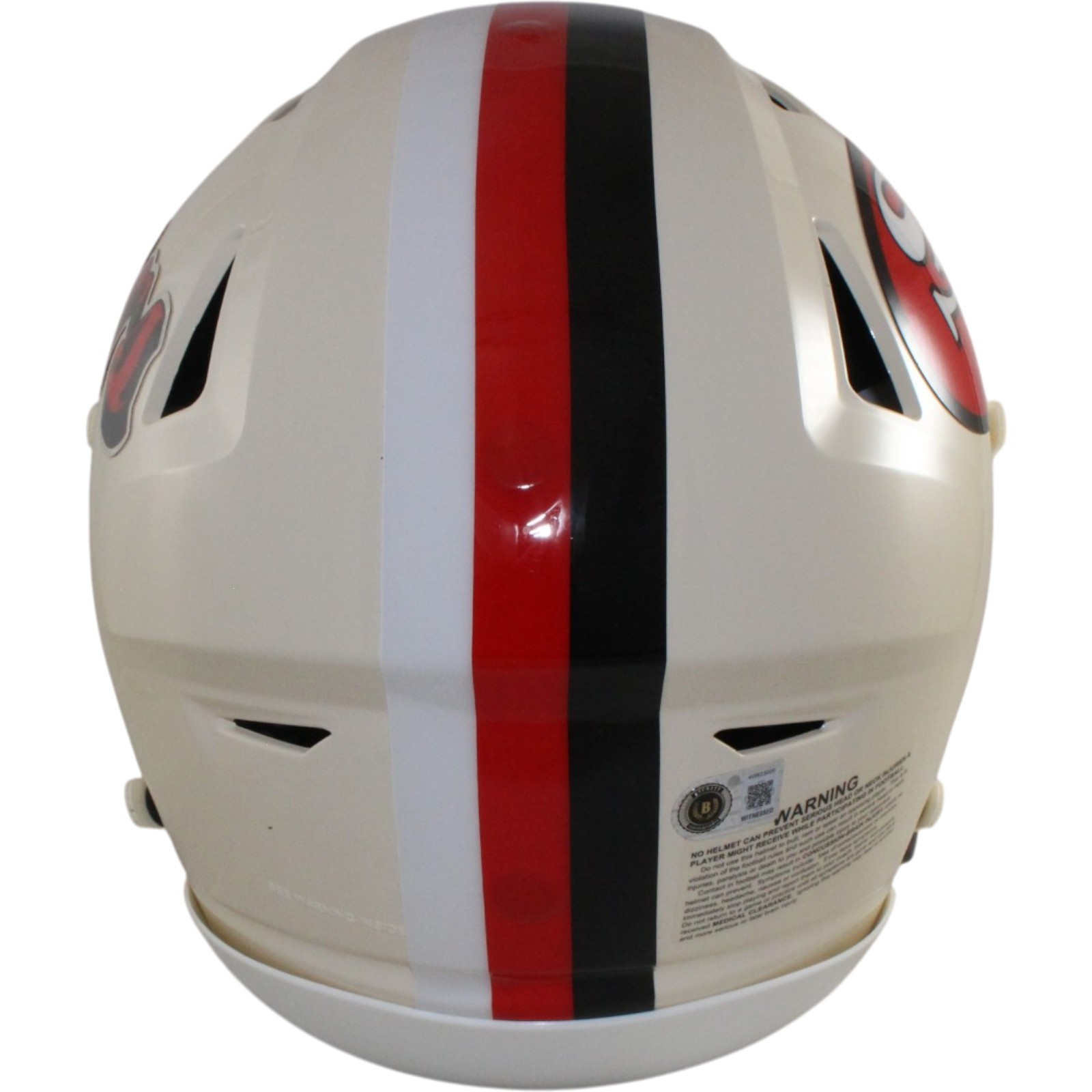 Brock Purdy Autographed San Francisco 49ers SpeedFlex Retro Helmet Beckett 56907 4 Brock Purdy Autographed San Francisco 49ers SpeedFlex Retro Helmet Beckett 56907