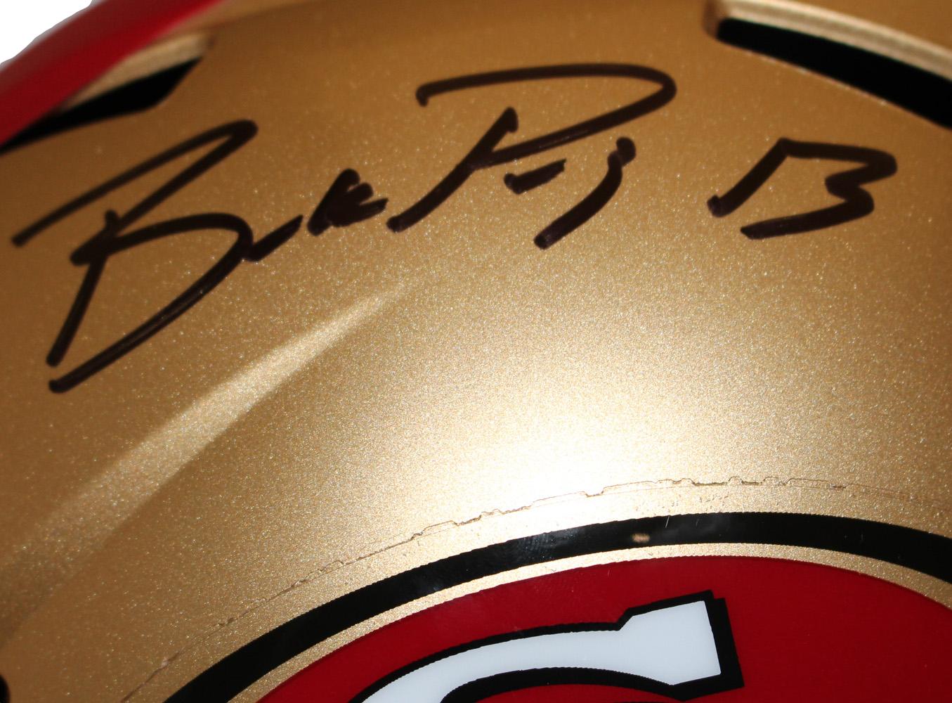 Brock Purdy Autographed San Francisco 49ers F S Speed Helmet Beckett 
