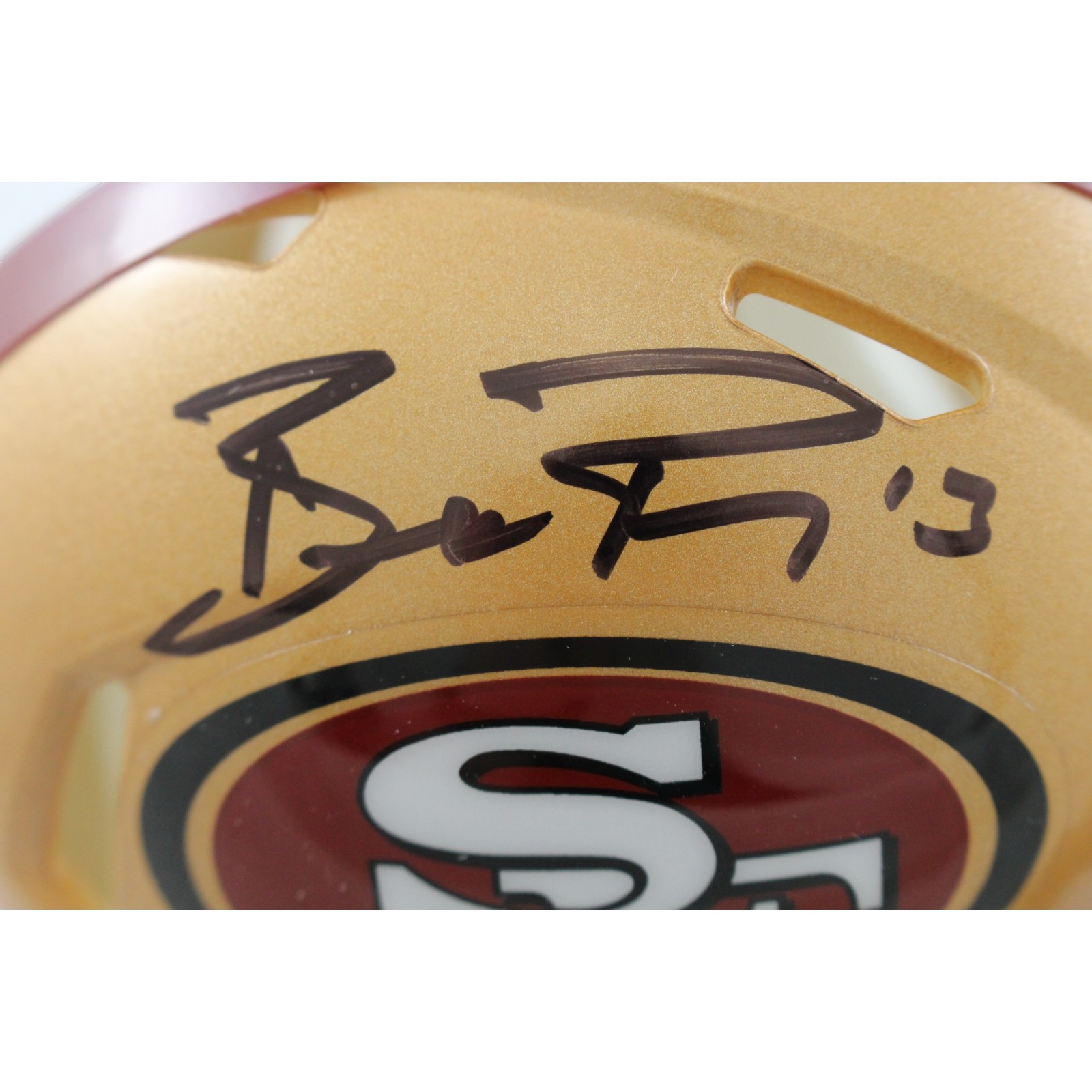 Brock Purdy Autographed San Francisco 49ers Mini Helmet Beckett Witness 56913 2 Brock Purdy Autographed San Francisco 49ers Mini Helmet Beckett Witness 56913