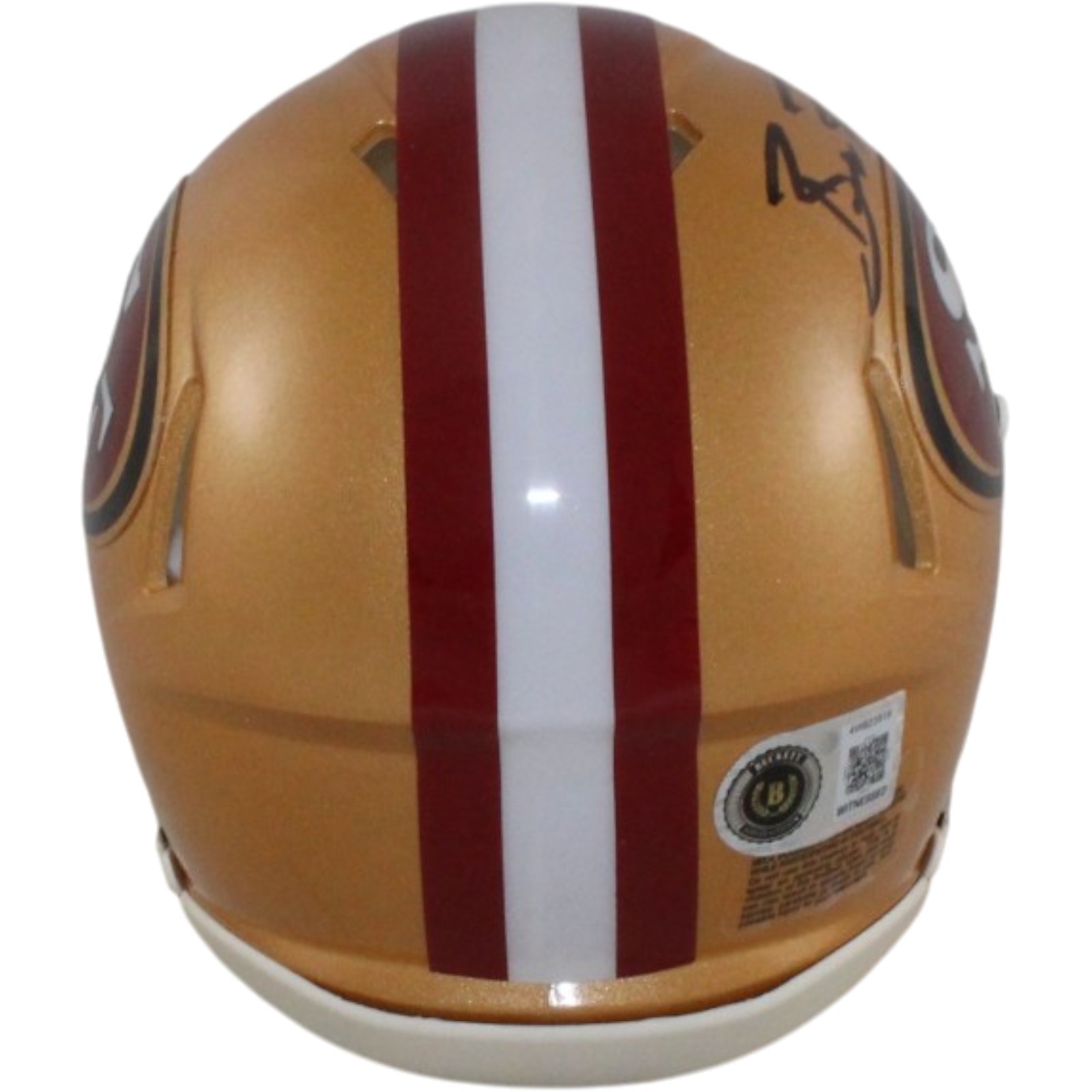 Brock Purdy Autographed San Francisco 49ers Mini Helmet Beckett Witness 56913 3 Brock Purdy Autographed San Francisco 49ers Mini Helmet Beckett Witness 56913