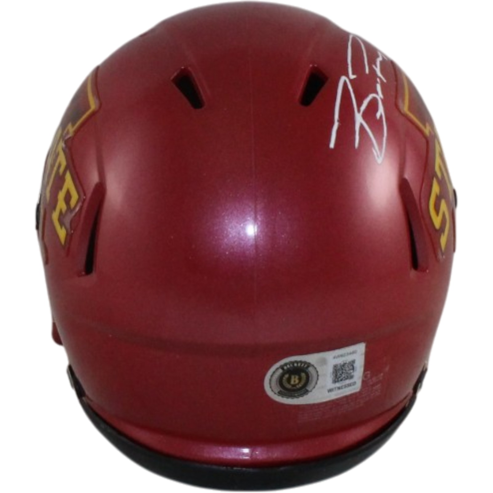 Brock Purdy Autographed Iowa State Cyclones Red Mini Helmet Beckett WIT 56915 3 Brock Purdy Autographed Iowa State Cyclones Red Mini Helmet Beckett WIT 56915