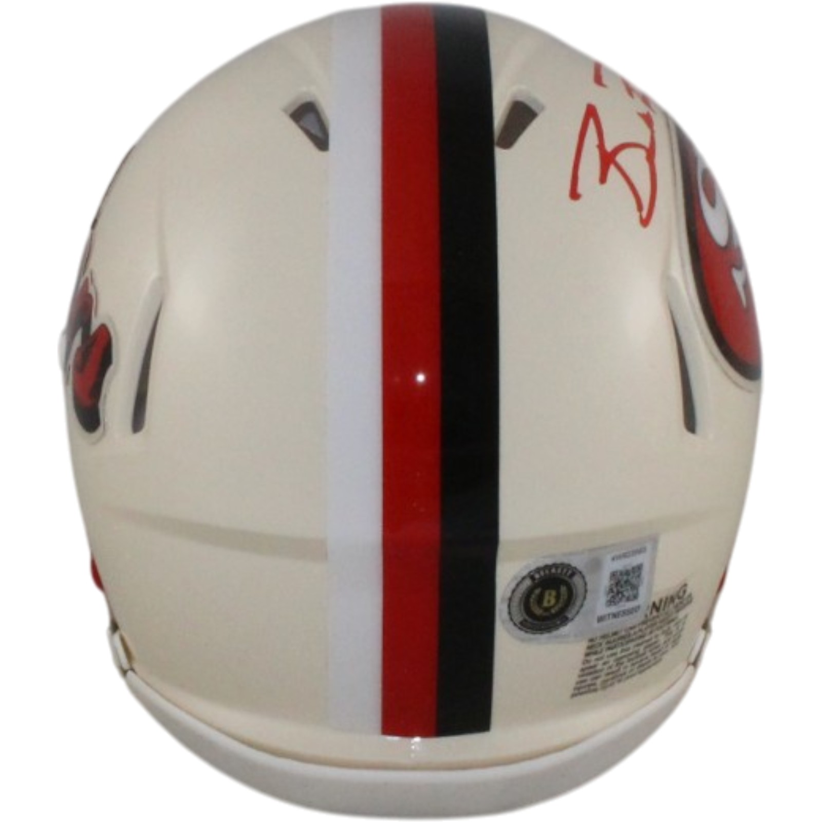 Brock Purdy Autographed San Francisco 49ers Retro Mini Helmet Beckett WIT 56911 4 Brock Purdy Autographed San Francisco 49ers Retro Mini Helmet Beckett WIT 56911