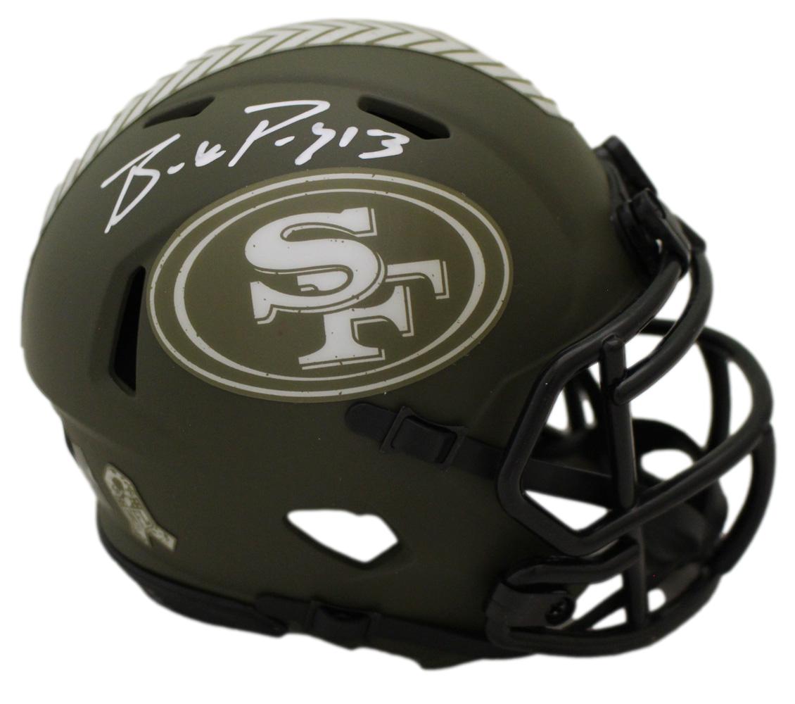 Brock Purdy Autographed San Francisco 49ers Salute Mini Helmet Beckett