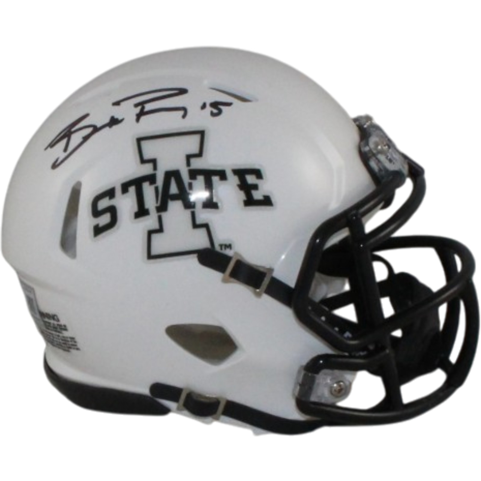 Brock Purdy Autographed Iowa State Cyclones White Mini Helmet Beckett WIT 56917