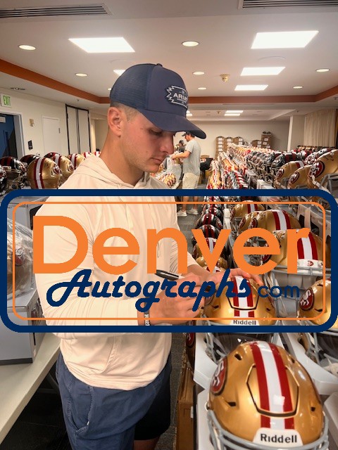 Brock Purdy Autographed San Francisco 49ers Mid-Size Midi Helmet Beckett W 56906 6 Brock Purdy Autographed San Francisco 49ers Mid-Size Midi Helmet Beckett W 56906