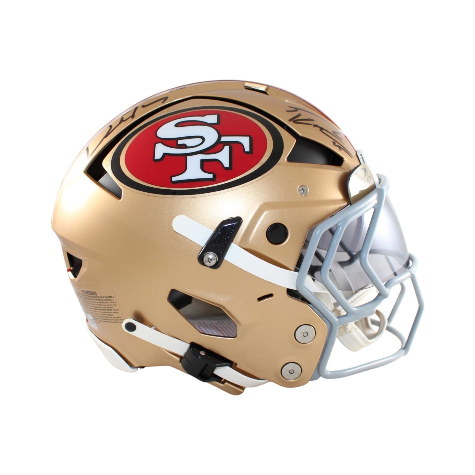 Purdy Kittle Autographed San Francisco 49ers Helmet F/S Axiom Beckett 58573
