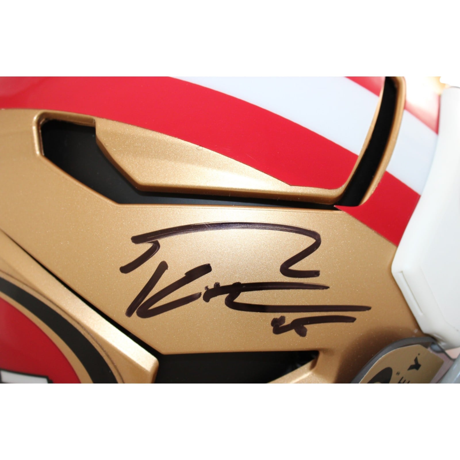 Purdy Kittle Autographed San Francisco 49ers Helmet F/S Axiom Beckett 58573 3 Purdy Kittle Autographed San Francisco 49ers Helmet F/S Axiom Beckett 58573
