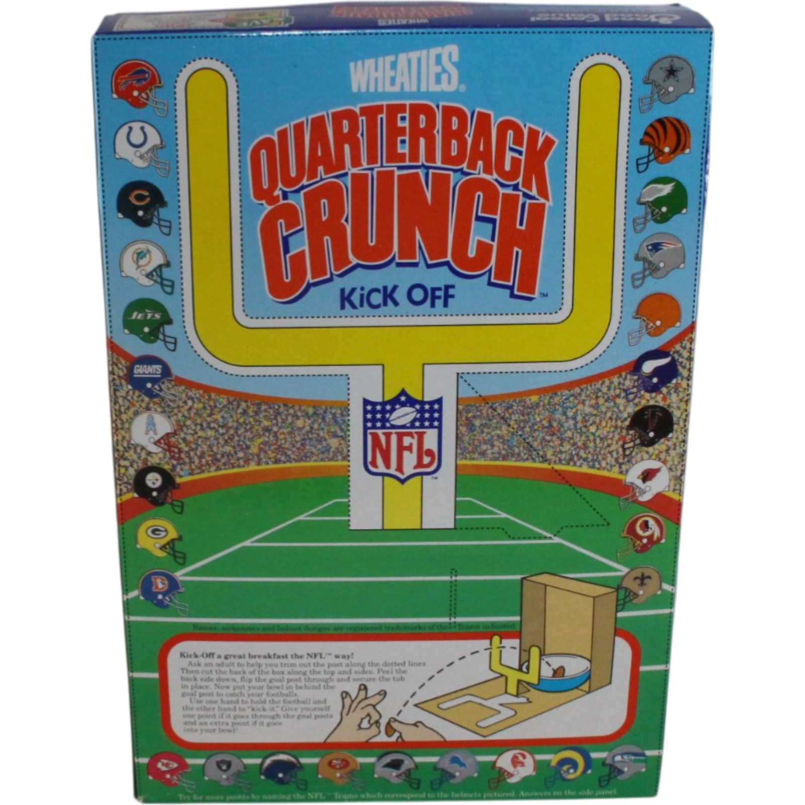 Quarterback Crunch Wheaties Cereal Box 1994 Sealed Unopened 55302 3 Quarterback Crunch Wheaties Cereal Box 1994 Sealed Unopened 55302