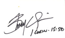 Brady Quinn Autographed Notre Dame Fighting Irish Index Card BAS 45394