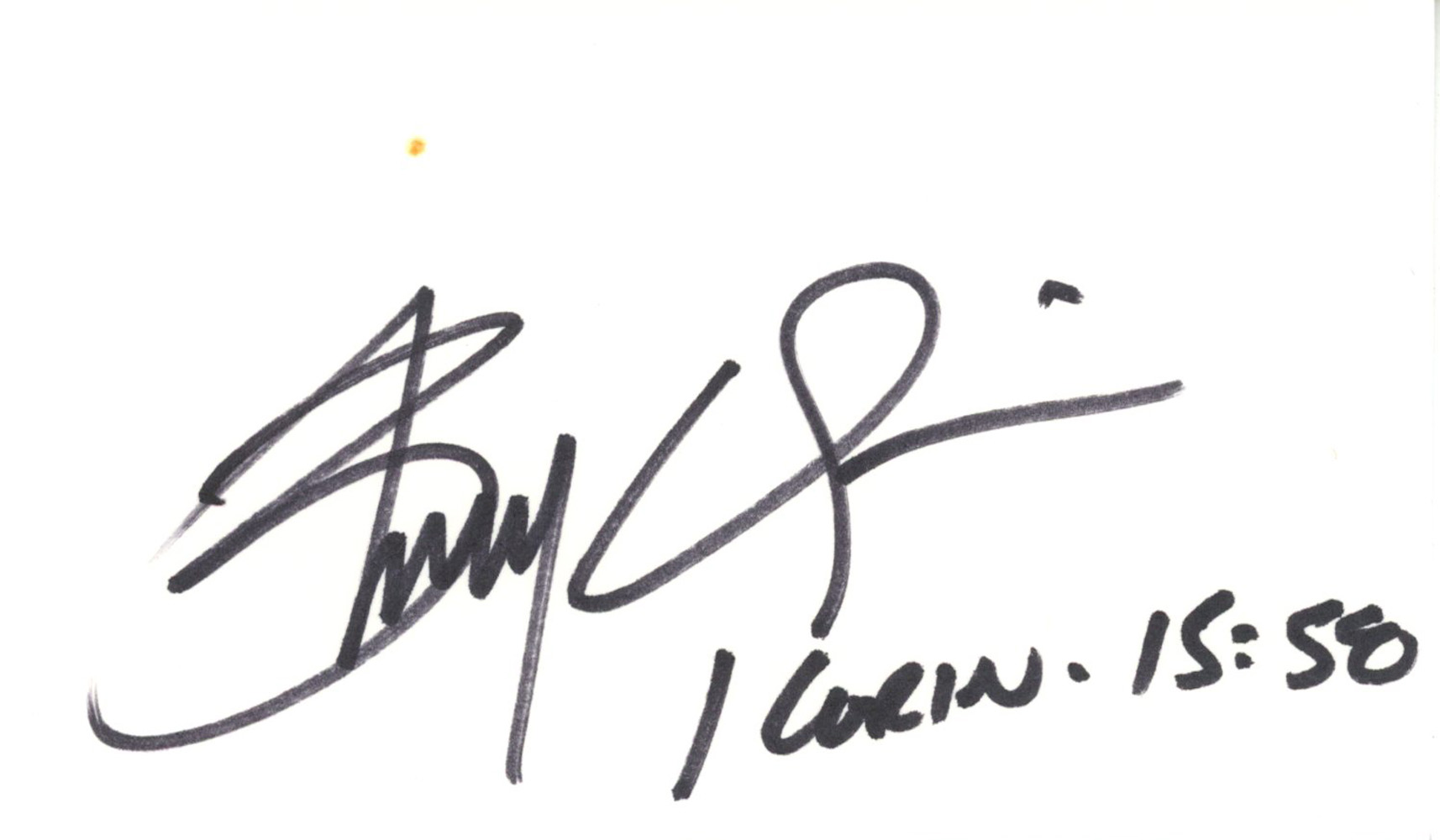 Brady Quinn Autographed Notre Dame Fighting Irish Index Card BAS 45394