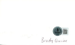 Brady Quinn Autographed Notre Dame Fighting Irish Index Card BAS 45394