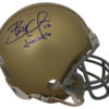 Brady Quinn Autographed Notre Dame Fighting Irish Mini Helmet BAS 27191