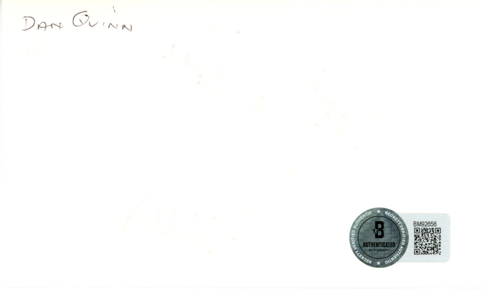 Dan Quinn Signed Washington Commanders Index Card Best Wishes BAS 45327