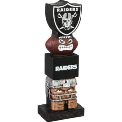 Oakland Raiders Tiki Totem Pole Evergreen New 11237