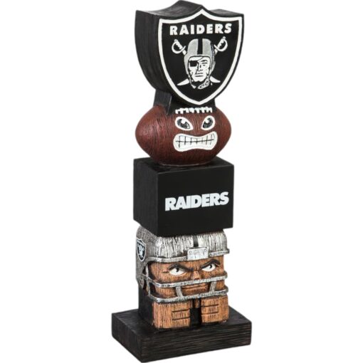 Oakland Raiders Tiki Totem Pole Evergreen New 11237