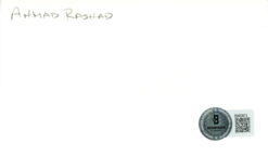 Ahmad Rashad Autographed Minnesota Vikings Index Card Beckett 45300