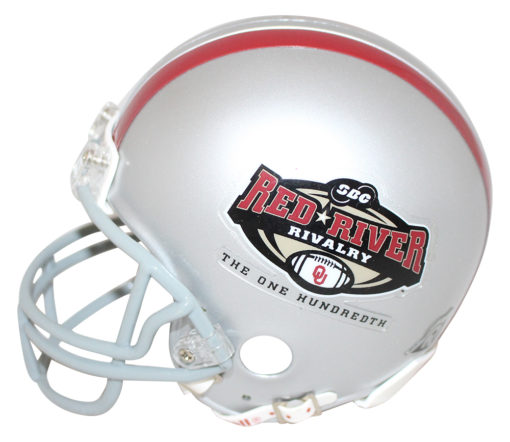 100th Red River Rivalry Replica Mini Helmet Texas Vs Oklahoma 26336