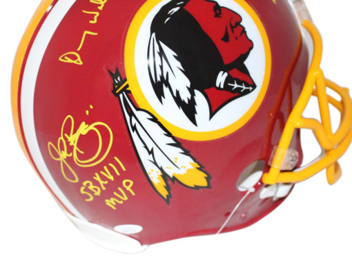 Washington Redskins Super Bowl MVP Signed Authentic Helmet 3 Sigs JSA 24099