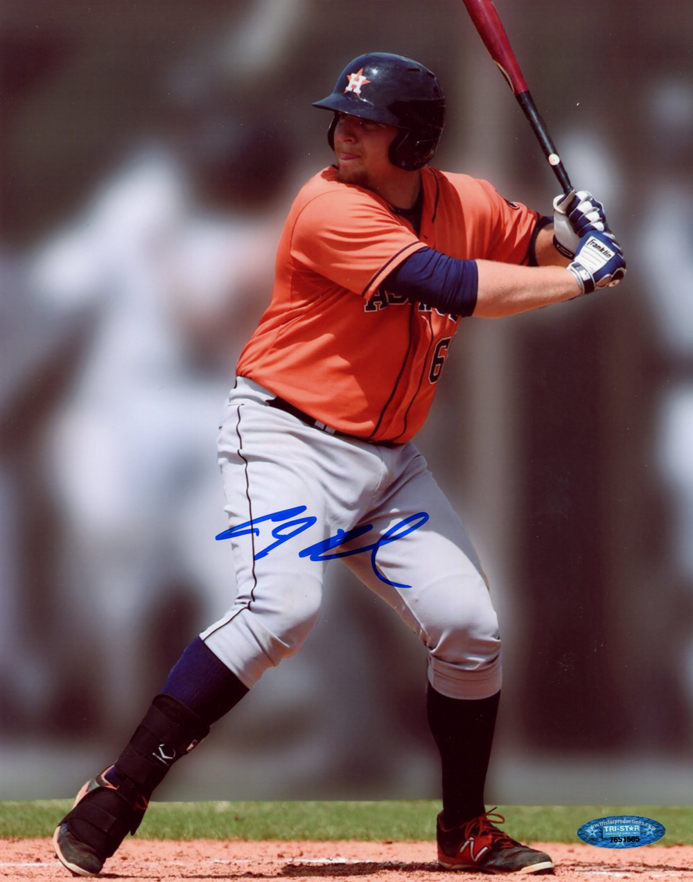 AJ Reed Autographed/Signed Houston Astros 8x10 Photo Tristar