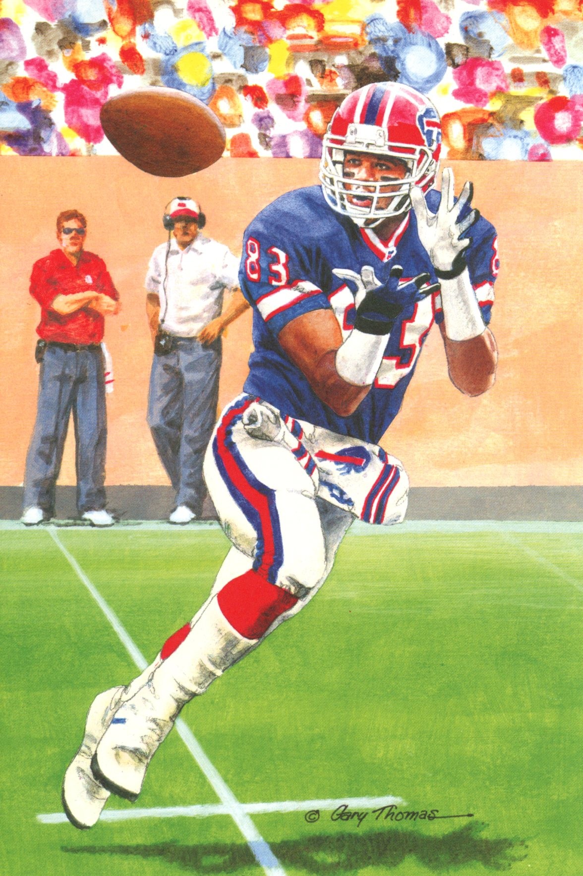 Andre Reed Buffalo Bills Goal Line Art Card Class of 2014 58140