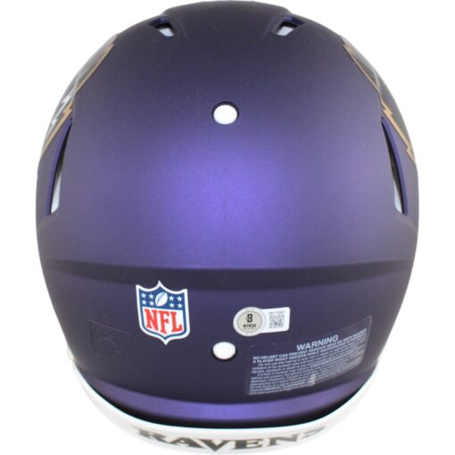 Ed Reed Autographed Baltimore Ravens 24 Alt Authentic Helmet Beckett 49276
