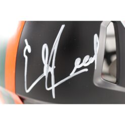 Ed Reed Autographed Miami Hurricanes Alt Nights Pro Helmet Beckett Witness 49273
