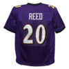 Ed Reed Autographed/Signed Pro Style Purple XL Jersey BAS 26513