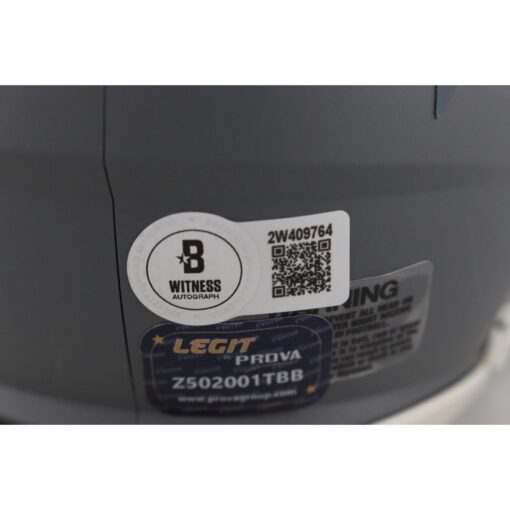 Ed Reed Autographed Baltimore Ravens Slate Mini Helmet Beckett Witness 49257