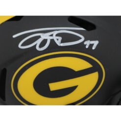 Jayden Reed Autographed Green Bay Packers Eclipse Mini Helmet Beckett 48858