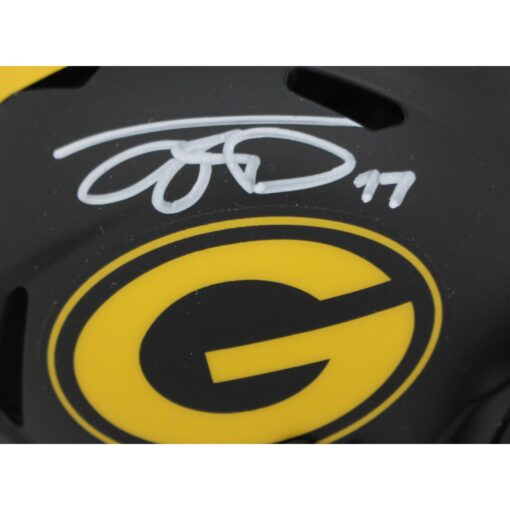 Jayden Reed Autographed Green Bay Packers Eclipse Mini Helmet Beckett 48858