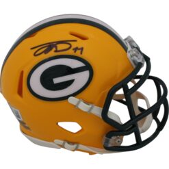Jayden Reed Autographed Green Bay Packers Speed Mini Helmet Beckett 48858