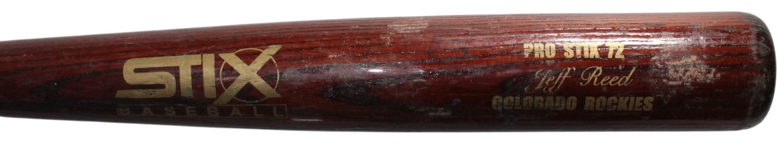Jeff Reed Colorado Rockies Game Used Maple Stix Baseball Bat 57249 4 Jeff Reed Colorado Rockies Game Used Maple Stix Baseball Bat 57249