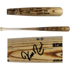 Jeff Reed Autographed Coplorado Rockies Game Used Louisville Slugger Bat 53915