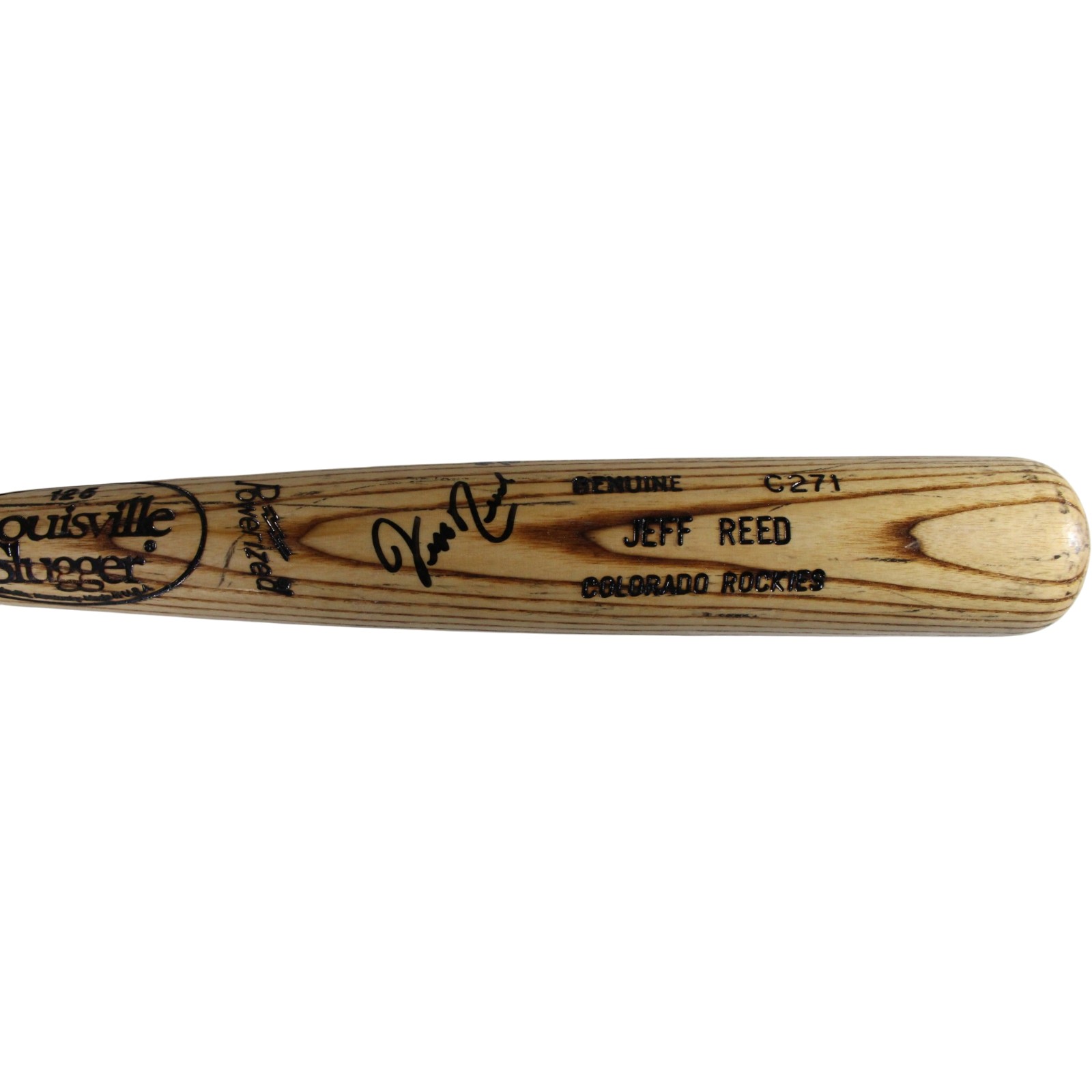 Jeff Reed Autographed Coplorado Rockies Game Used Louisville Slugger Bat 53915 4 Jeff Reed Autographed Coplorado Rockies Game Used Louisville Slugger Bat 53915