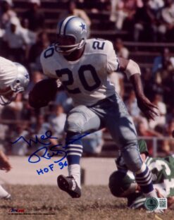 Mel Renfro Autographed/Signed Dallas Cowboys 8x10 Photo HOF Beckett 56847
