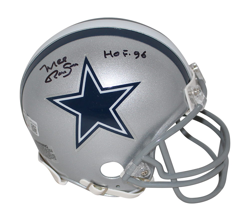 Mel Renfro Autographed/Signed Dallas Cowboys Mini Helmet HOF BAS