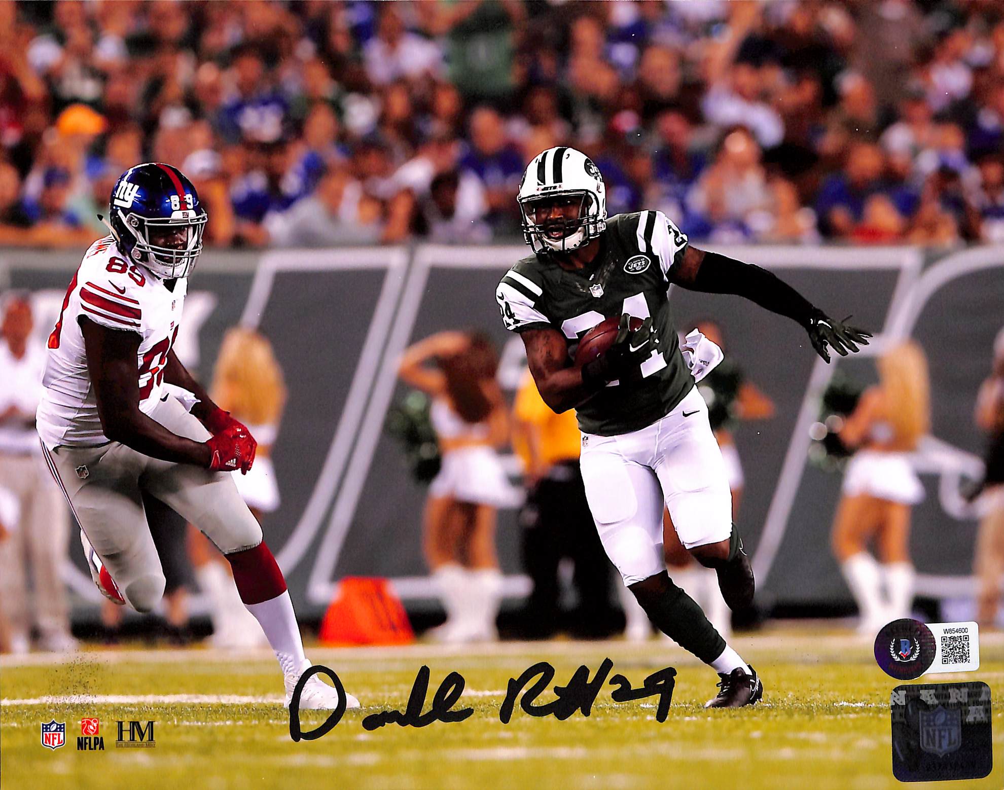 Darrell Revis Autographed/Signed New York Jets 8x10 Photo Beckett 